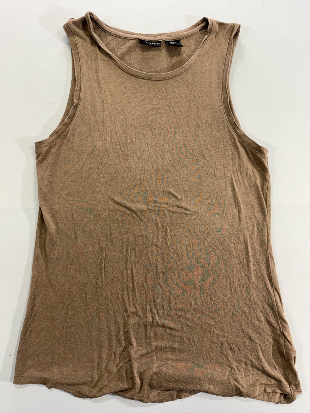 Willi Smith Tan Sleeveless Tank Top